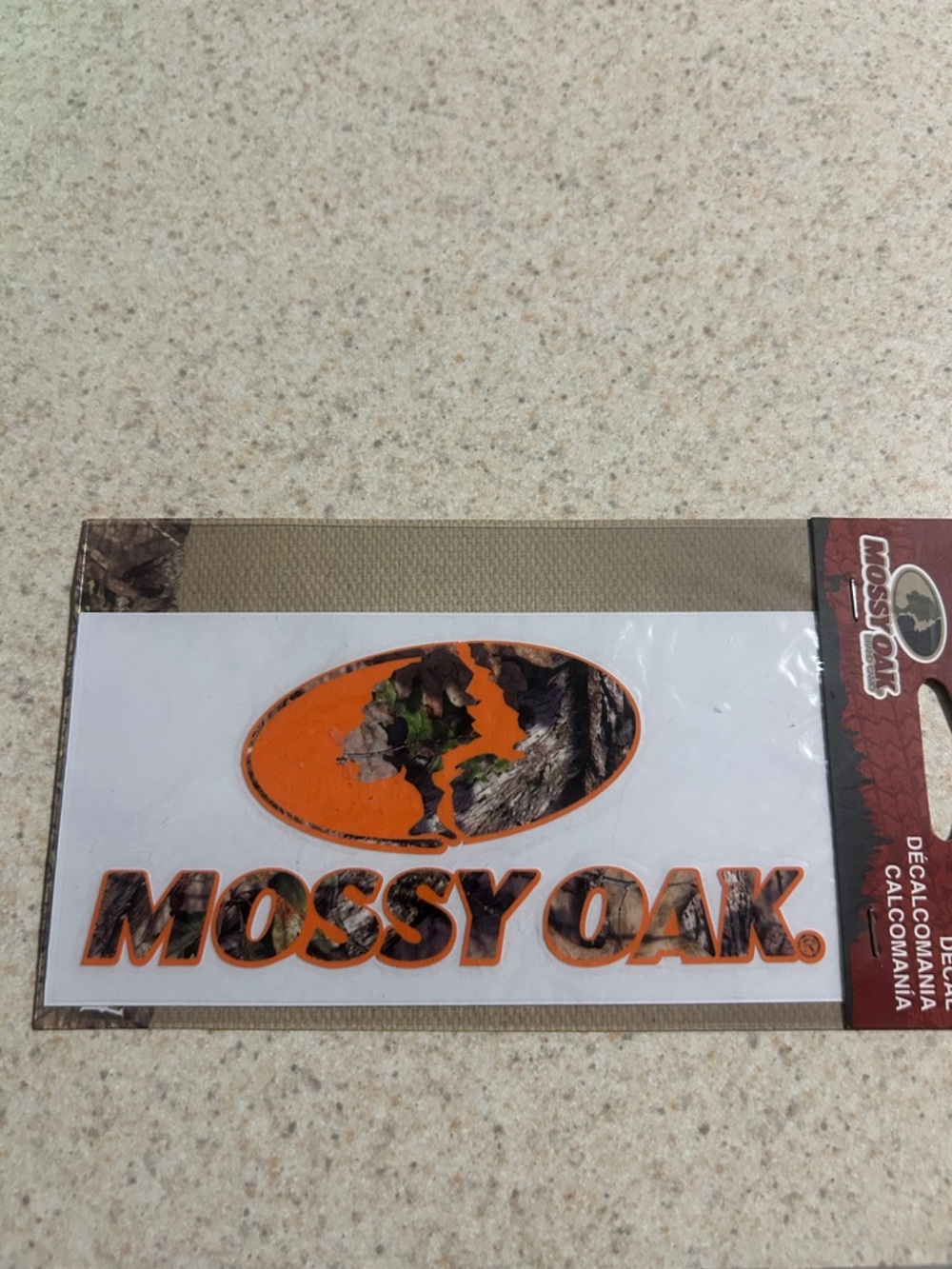 Mossy Oak Orange & Camo Logo Decal